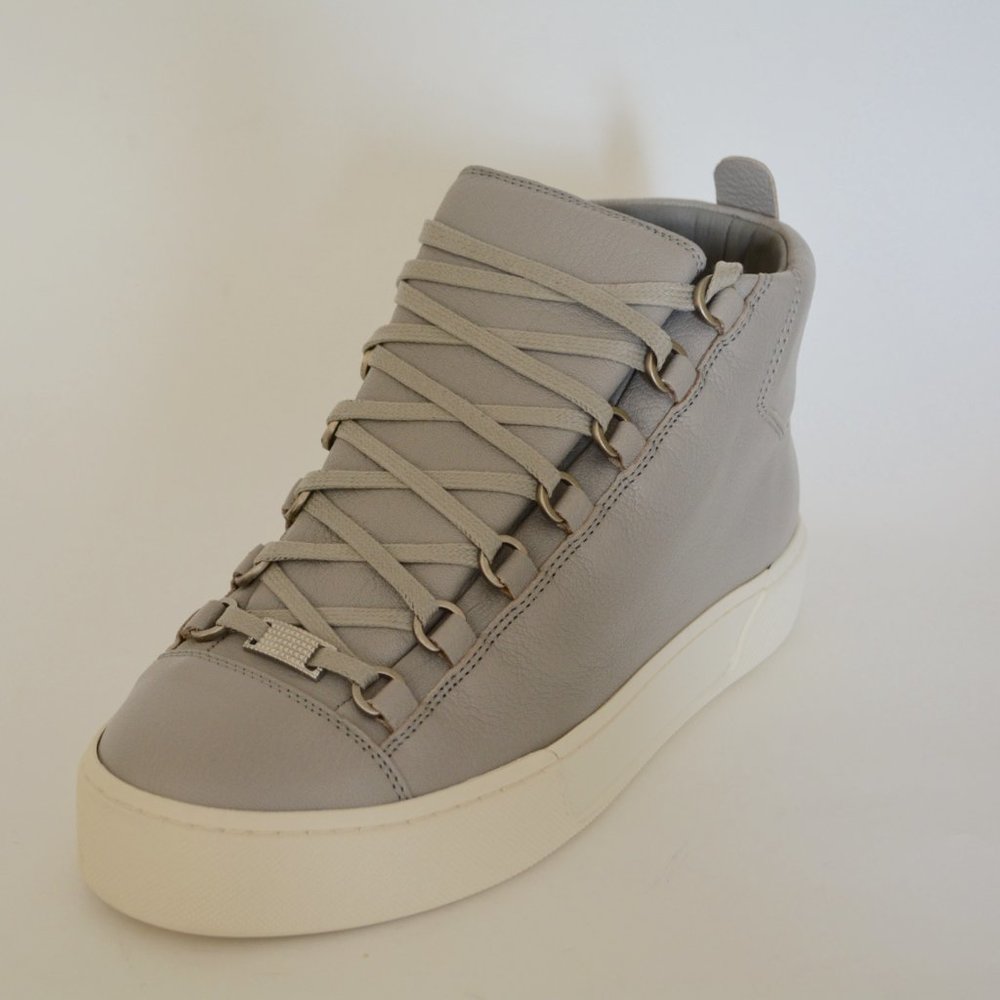 NEW BALENCIAGA HITOP LEATHER SNEAKERS US 7 EU 40 MENS - Picture 5 of 6